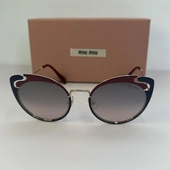 - ?- New Authentic Miu Miu MU 57TS HB5GR0* 3N Metal Women Noir sunglasses Miu Miu | Accessories | New Authentic Miu Miu Mu 57ts Hb5gr  main image 3